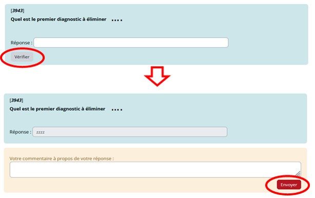 Nouvel outil pour le recueil de questions et commentaires lors des Quiz d'entraînement.